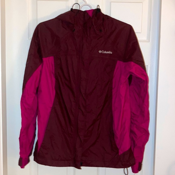 Columbia Women’s M deep pink rain jacket - Picture 1 of 4